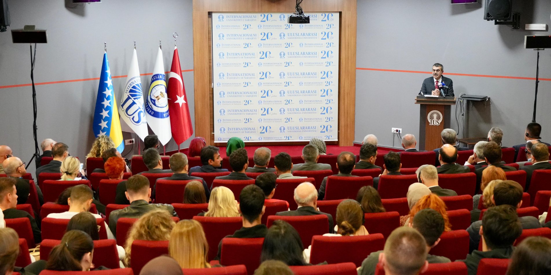 MINISTER OF NATIONAL EDUCATION YUSUF TEKIN ATTENDS THE OPENING CEREMONY OF THE INTERNATIONAL UNIVERSITY OF SARAJEVO'S ACADEMIC YEAR